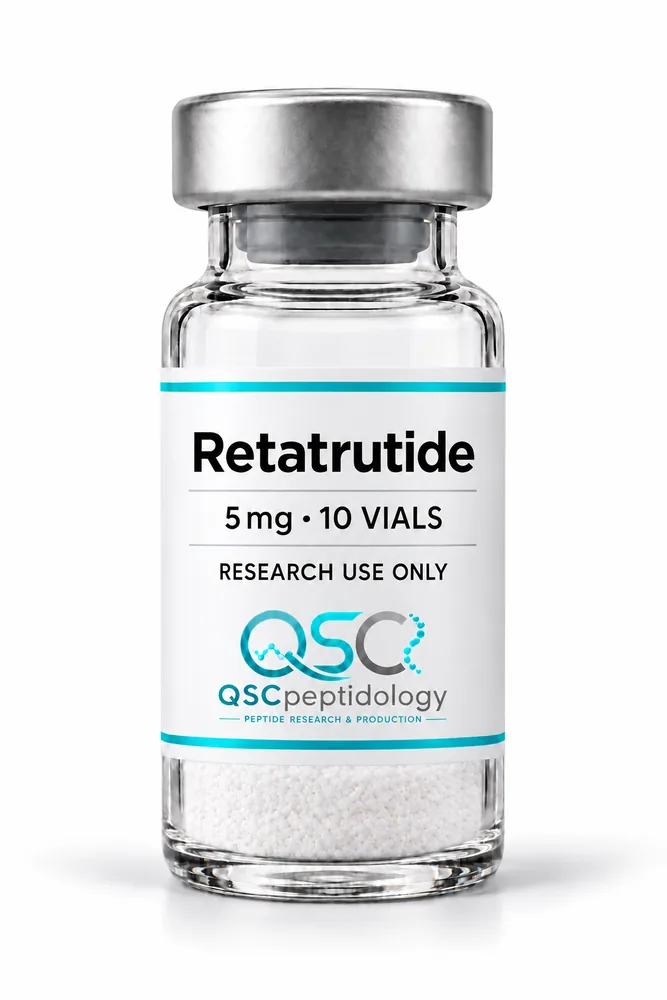 Retatrutide 5mg (חבילה של 10 בקבוקונים) QSC Peptidology