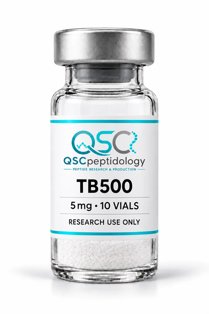 TB-500 5mg (חבילה של 10 בקבוקונים) QSC Peptidology